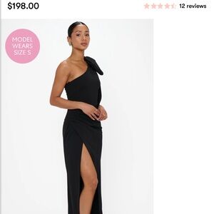 Show Me Your MuMu Black One-Shoulder Dress